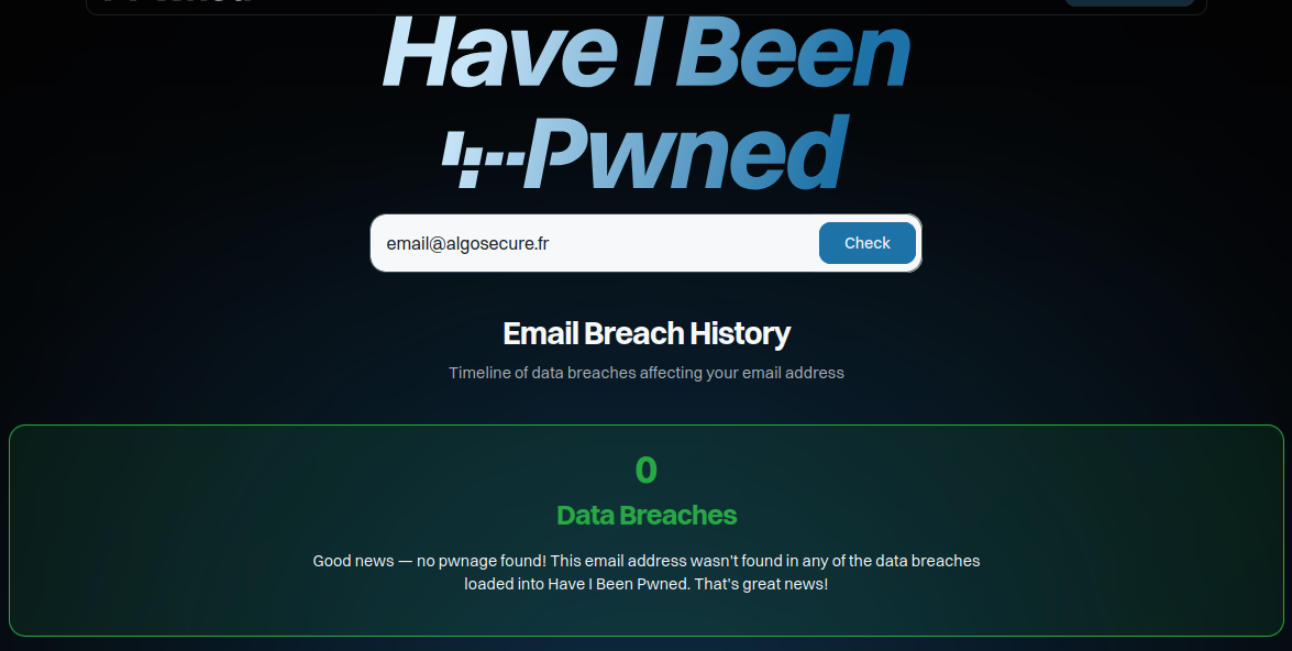 Have I been pwned